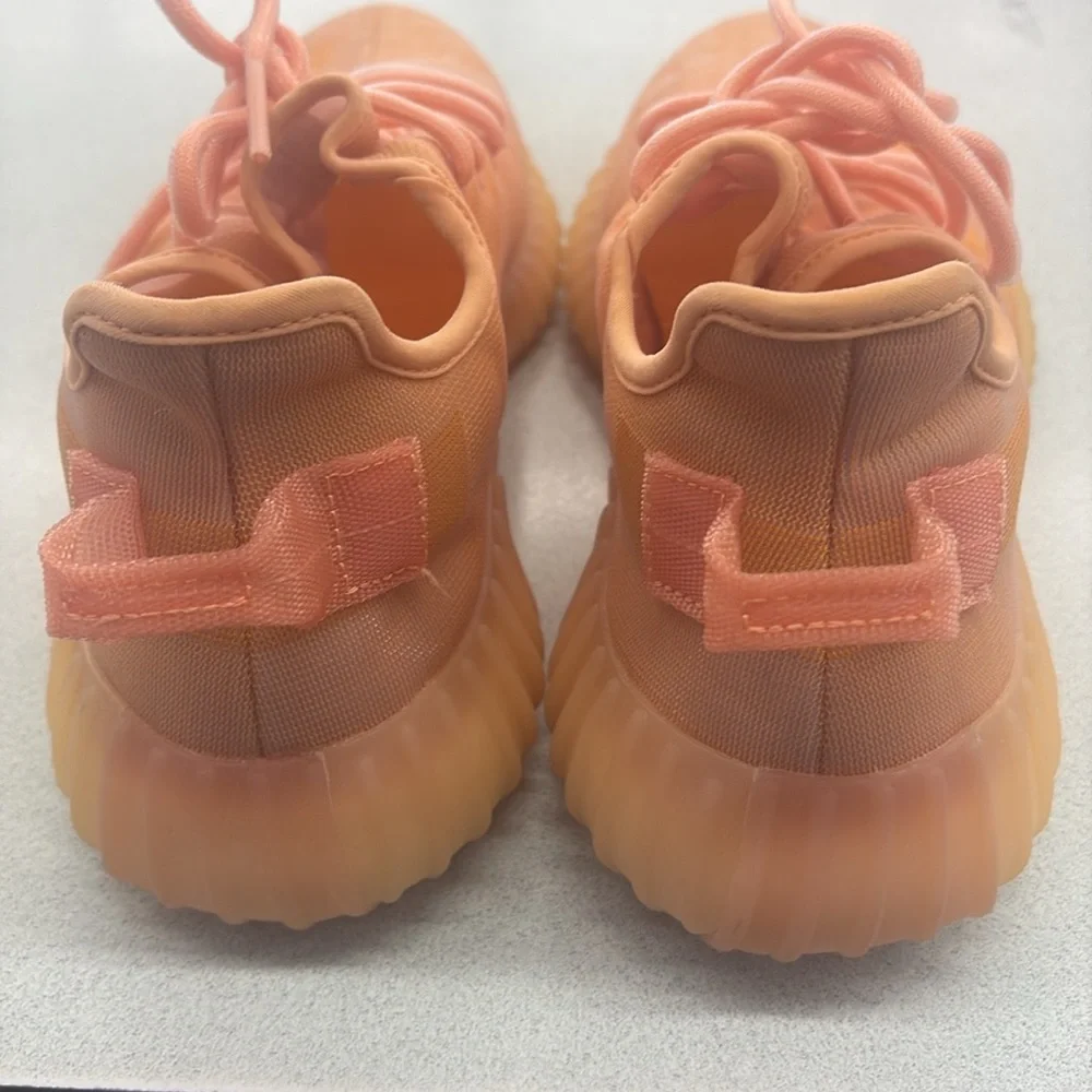 Adidas Yeezy Boost 350 V2 Onyx Orange Sneakers, Mens Size 8